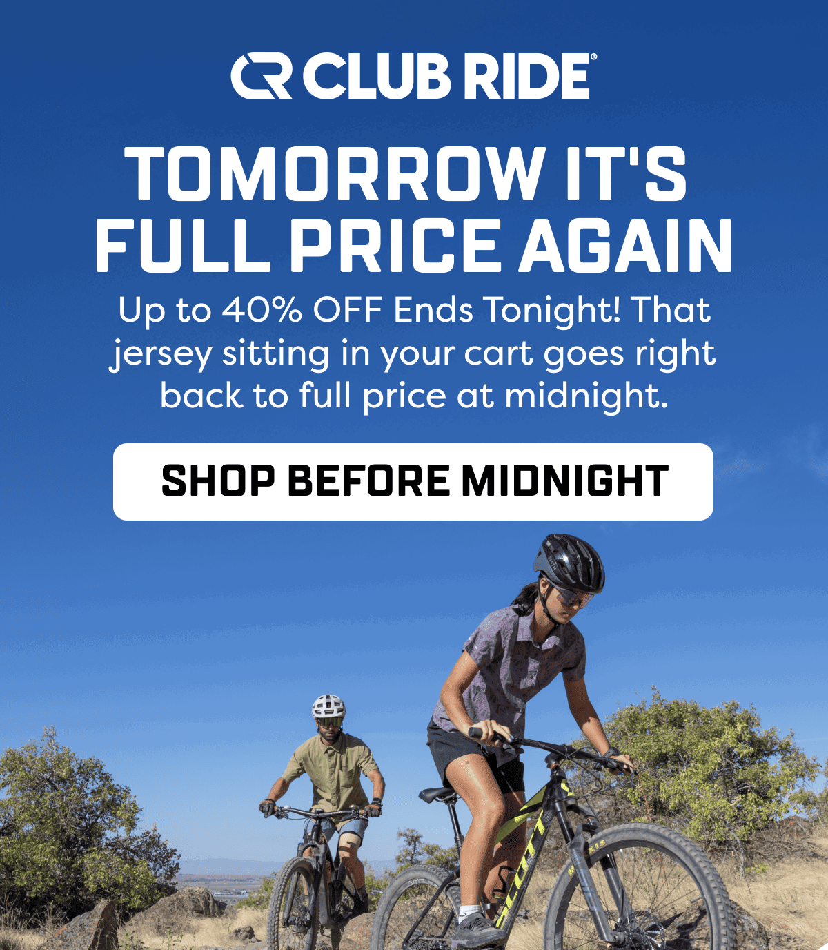Tomorrow It's  Full Price Again