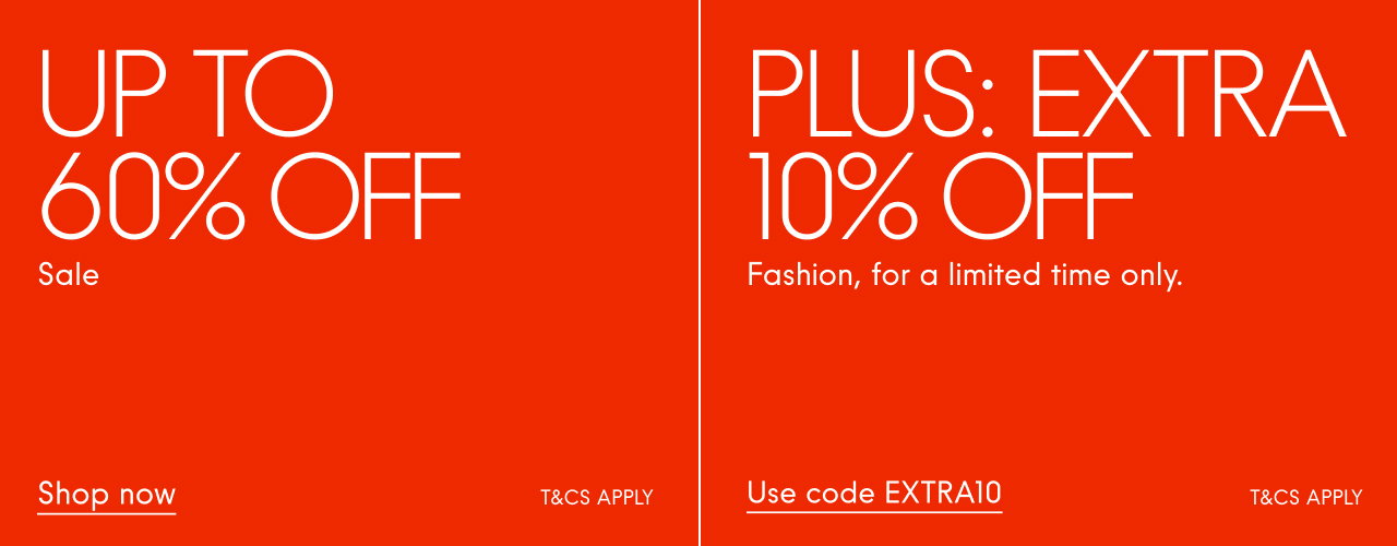 Up to 60% off Sale  Plus extra 10% off Fashion Shop now