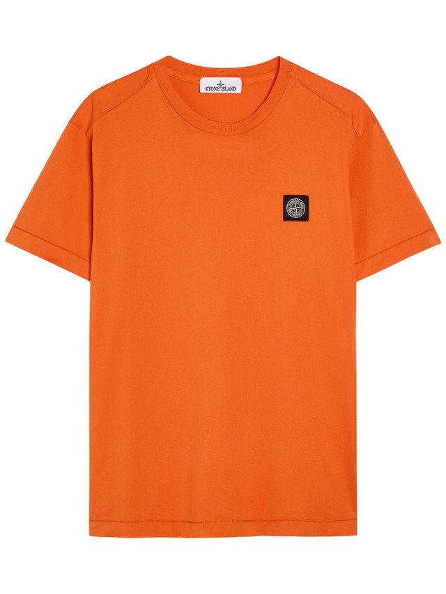 STONE ISLAND Compass logo cotton T-shirt