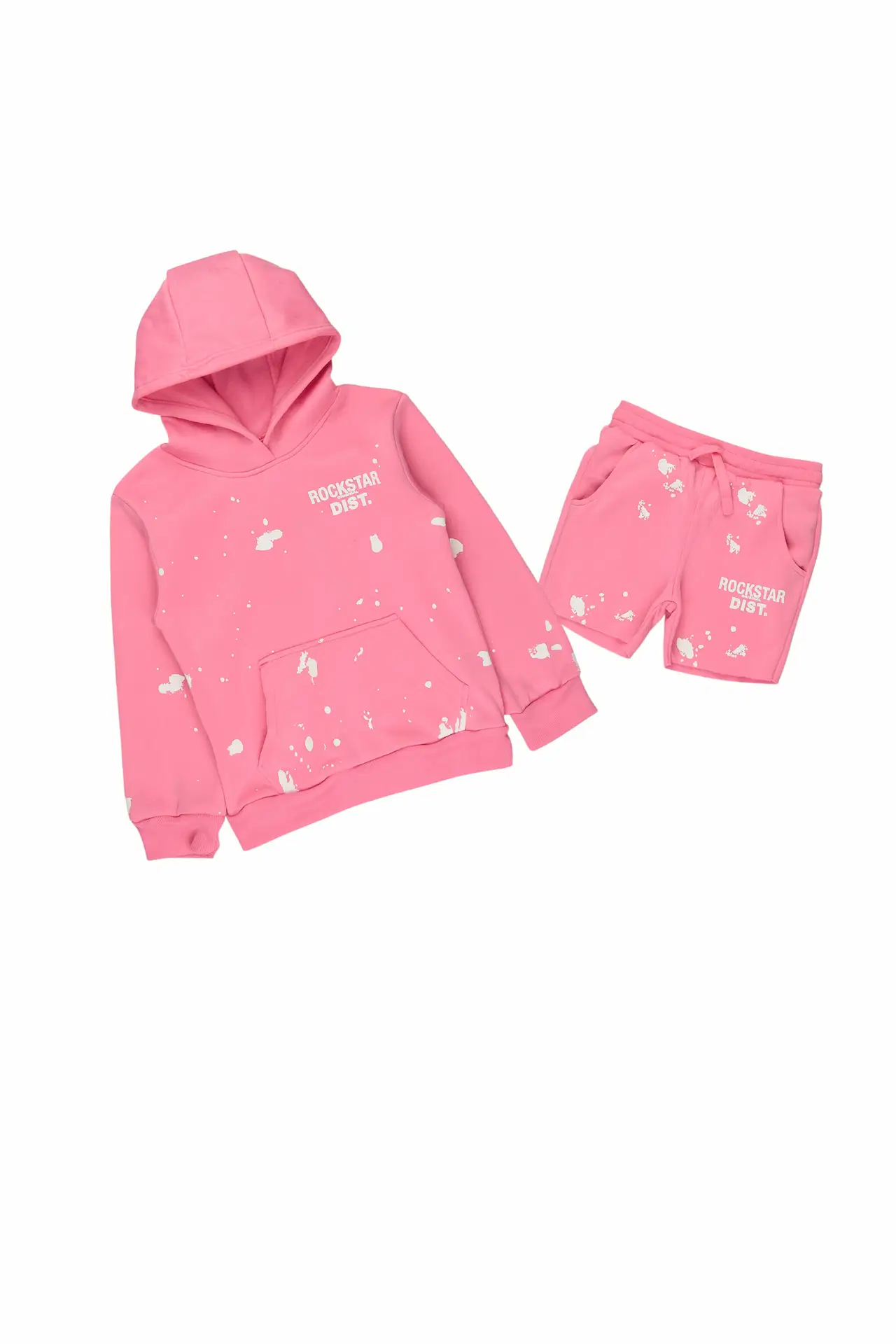 Image of Girls Just Between Us Bubble Gum Short Set
