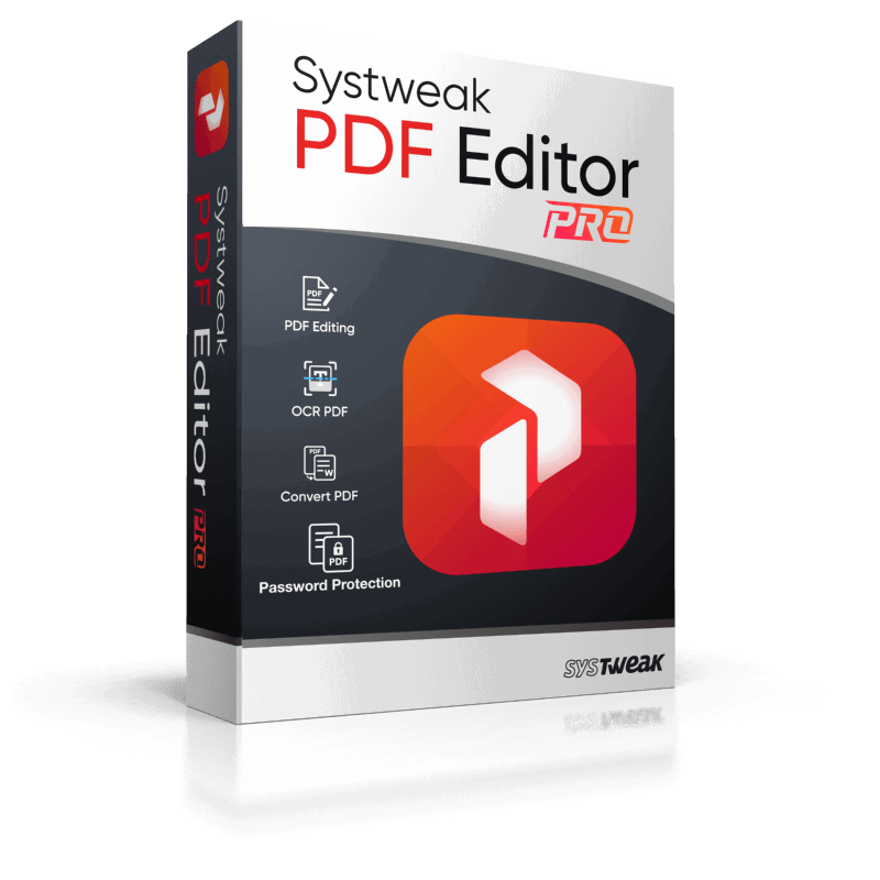 Systweak PDF Editor Pro