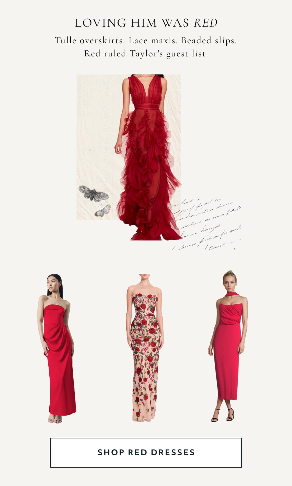 SHOP RED DRESSES