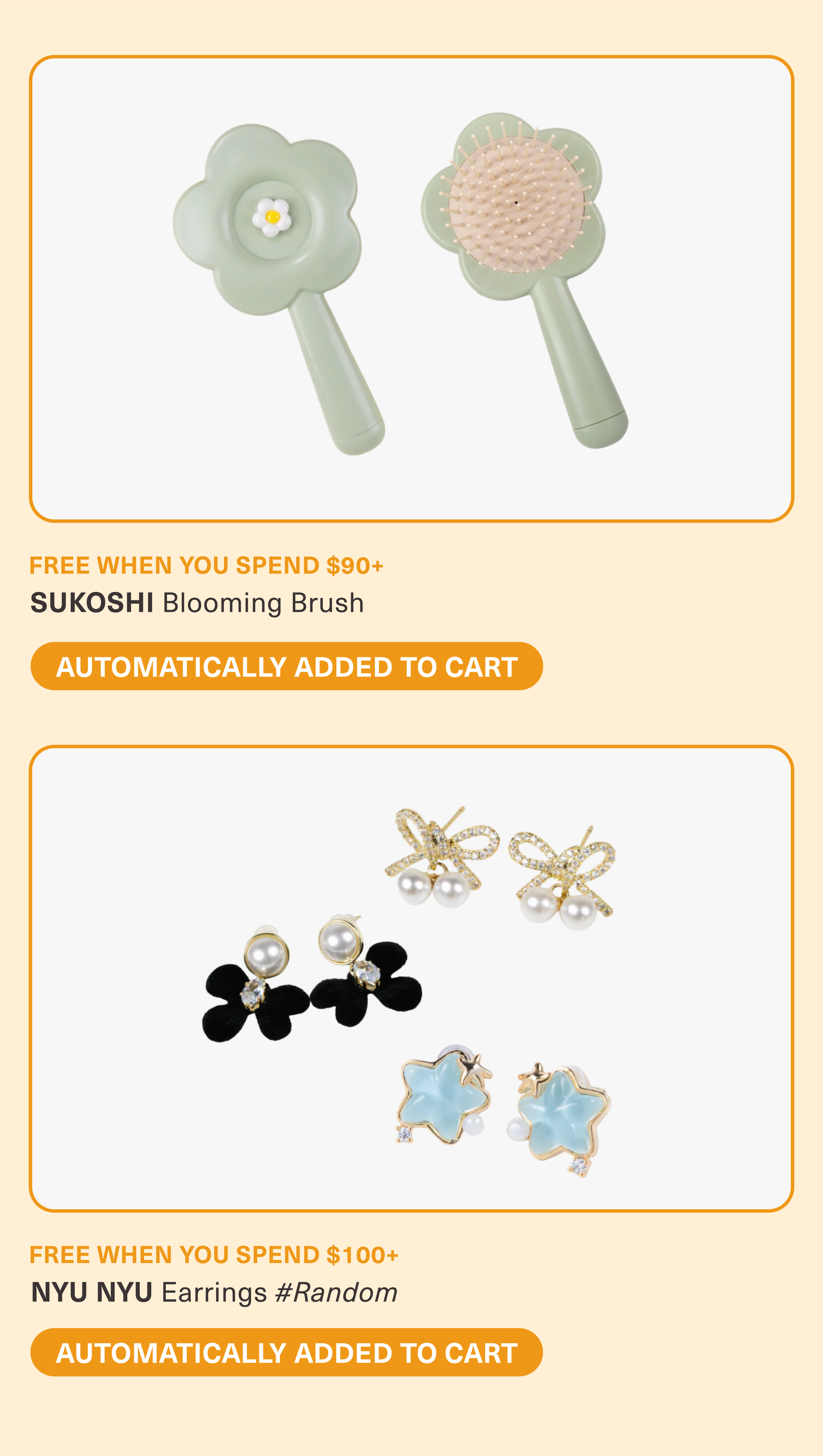 FREE when you spend $90+, SUKOSHI blooming brush.