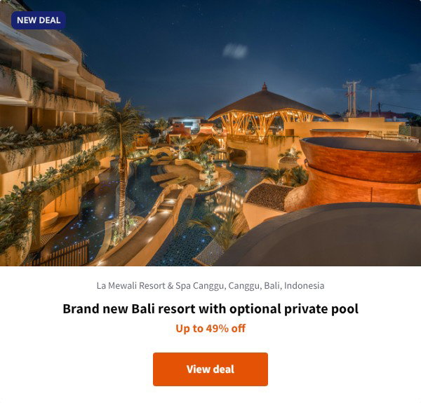 Brand new Bali resort with optional private pool