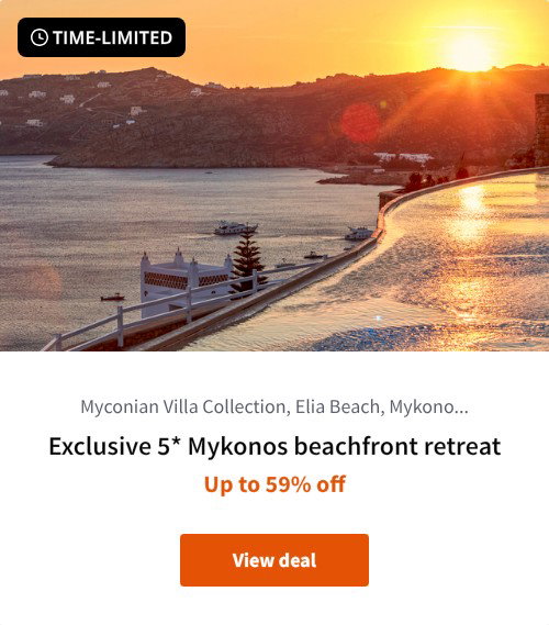Exclusive 5* Mykonos beachfront retreat
