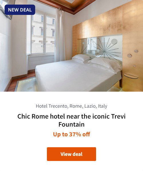 Chic Rome hotel near the iconic Trevi Fountain