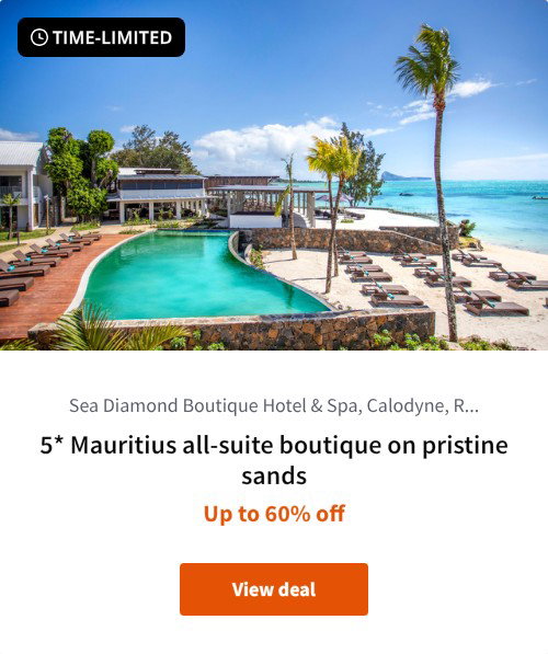 5* Mauritius all-suite boutique on pristine sands