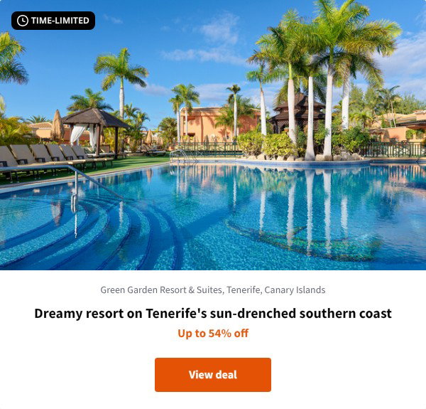 Dreamy resort on Tenerife's sun-drenched southern coast