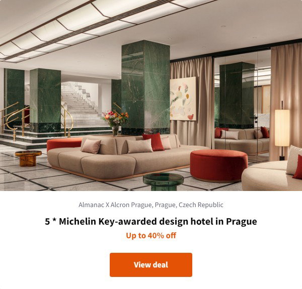 5 * Michelin Key-awarded design hotel in Prague