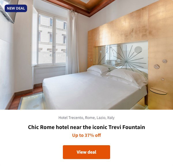 Chic Rome hotel near the iconic Trevi Fountain