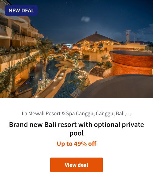 Brand new Bali resort with optional private pool