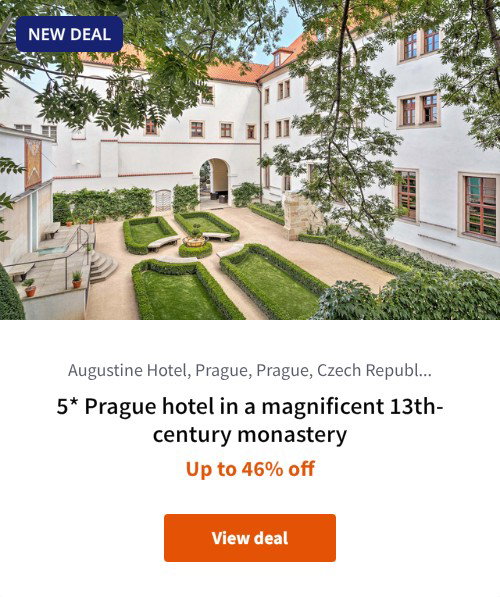 5* Prague hotel in a magnificent 13th-century monastery
