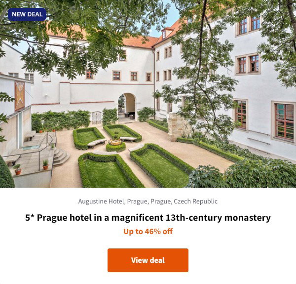 5* Prague hotel in a magnificent 13th-century monastery