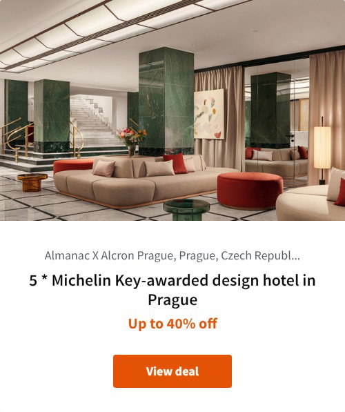 5 * Michelin Key-awarded design hotel in Prague
