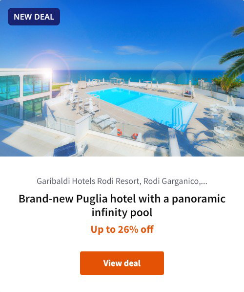 Brand-new Puglia hotel with a panoramic infinity pool