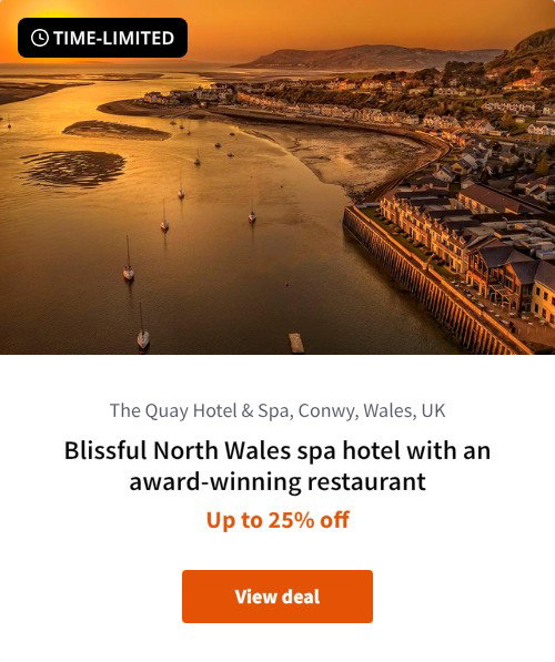 Blissful North Wales spa hotel with an award-winning restaurant