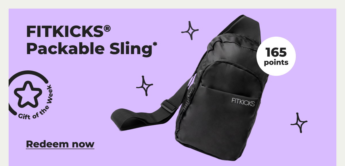 FITKICKS® Packable Sling* - Redeem now