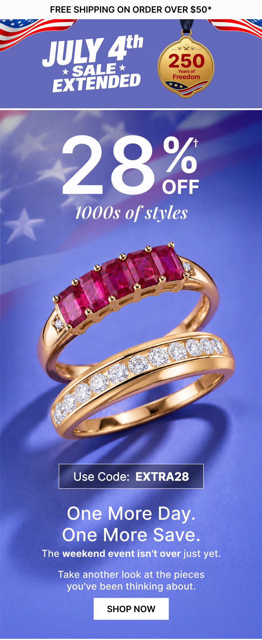 JULY 4TH SALE-A-BRATION Extended