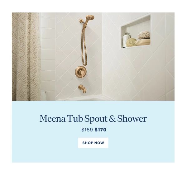 Meena Tub & Shower $135  Shop Now