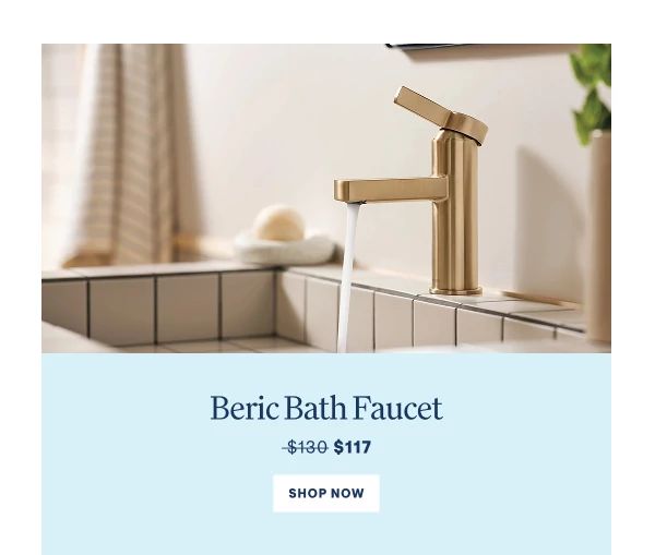 Beric Bath Faucet $99  Shop Now