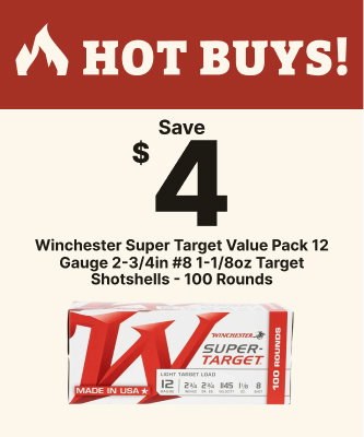 Save $4 on Winchester Super Target Value Pack Shotshells
