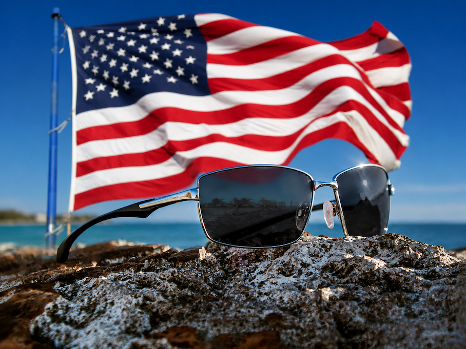 EnChroma Colorado Frames with American flag