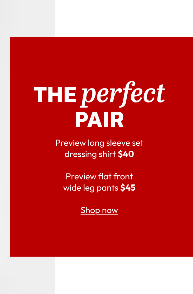 THE perfect PAIR