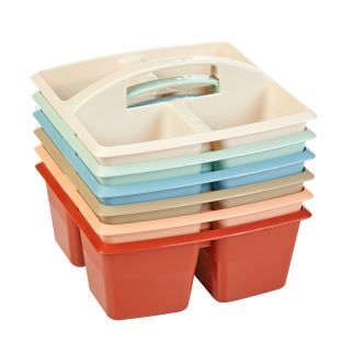 Image of Really Good Stuff® Four Equal Compartment Caddies - BOHO, 6 Pack