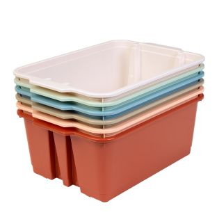 Image of Really Good Stuff® Boho Stacking Bins - Set of 6