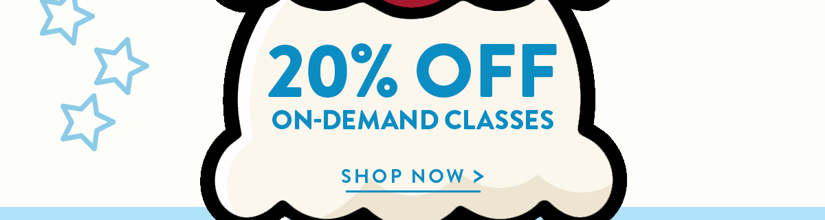 20% off On-Demand Classes