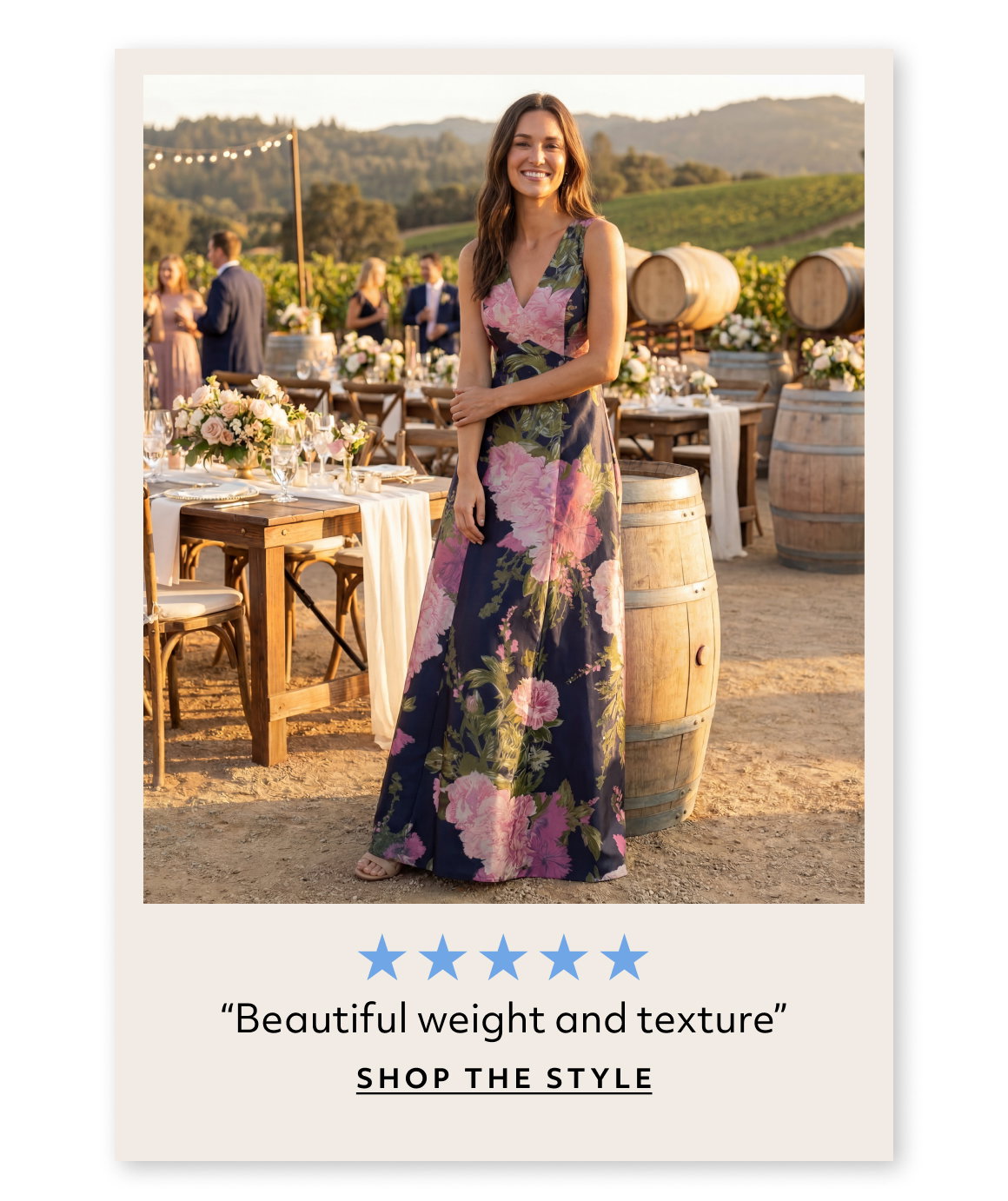 “Beautiful weight and texture” shop the style