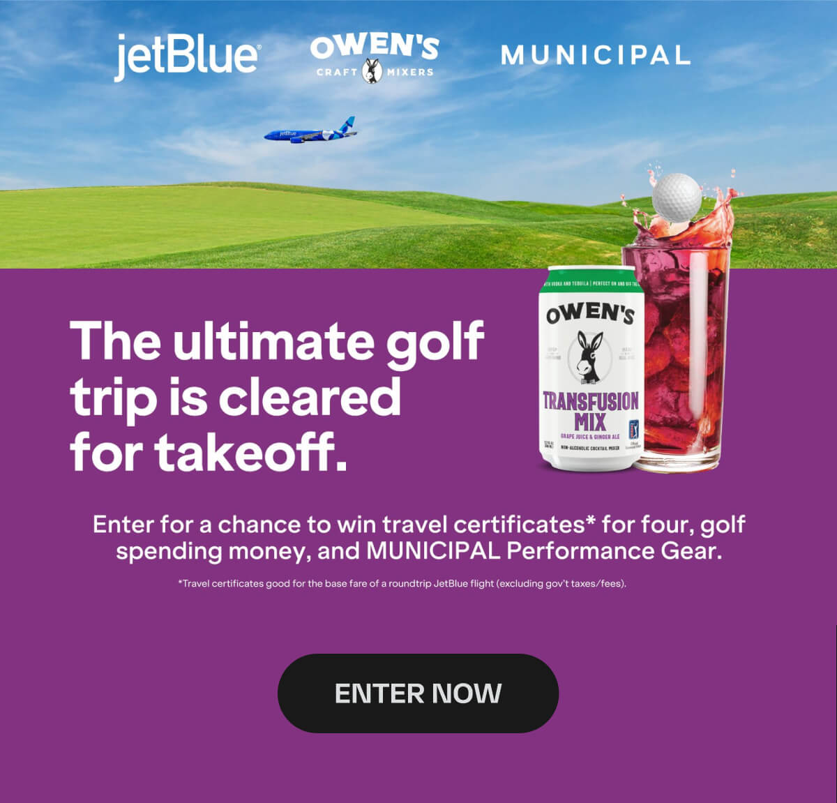The ultimate trip is cleared for takeoff - Enter Now