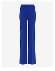 Editor Studio Stretch Twill High Waisted Flare Trouser: Cobalt Blue