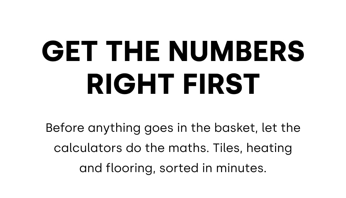 GET THE NUMBERS RIGHT FIRST