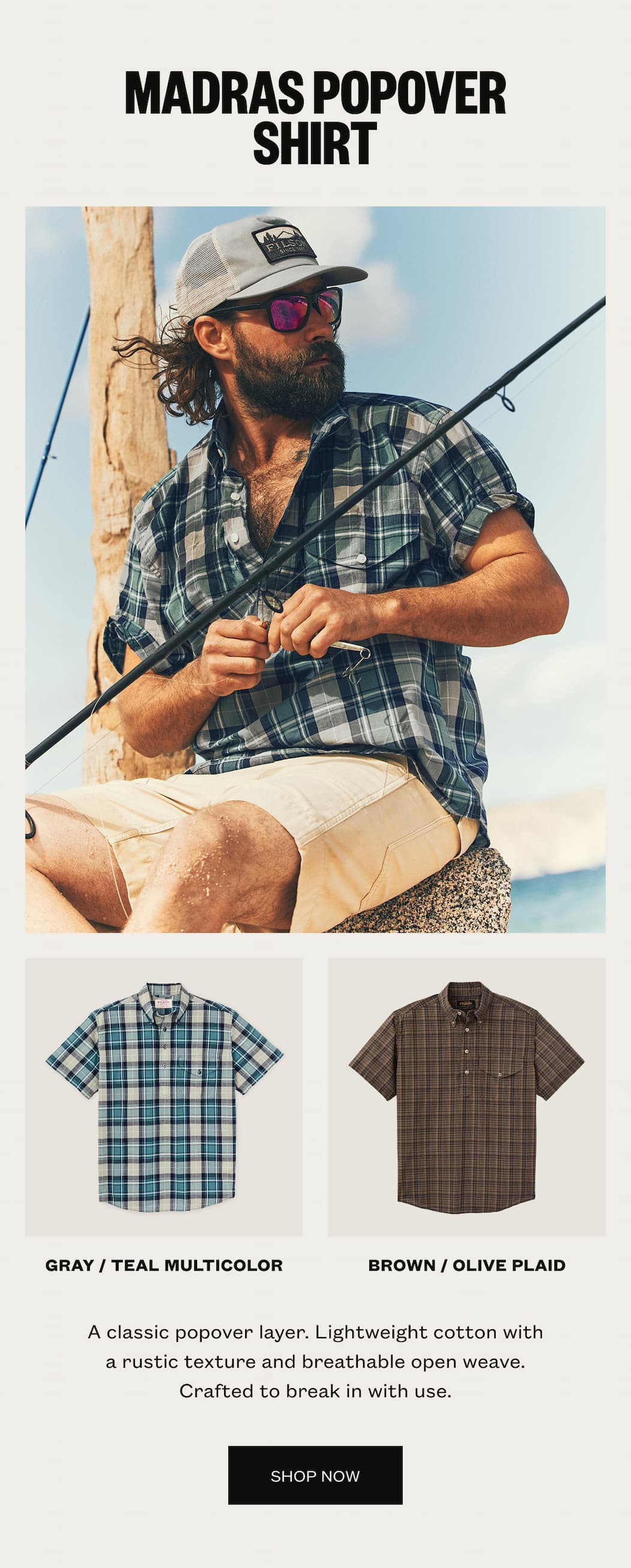 Madras Popover Shirt