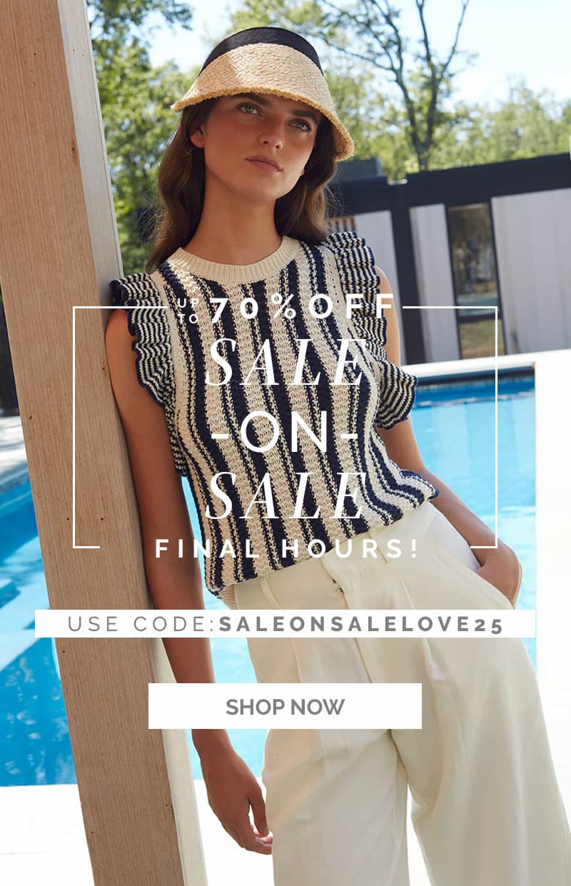 SALE ON SALE image with code SALEONSALELOVE25