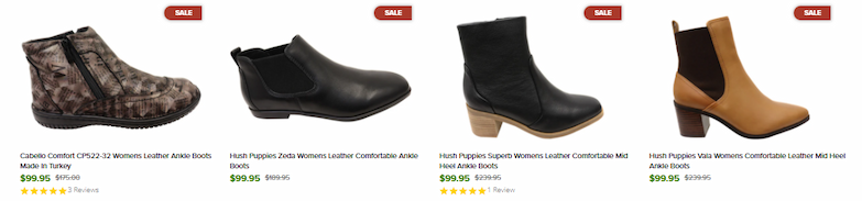 Featured Women's Last Pairs Items