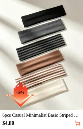 6pcs Casual Minimalist Basic...