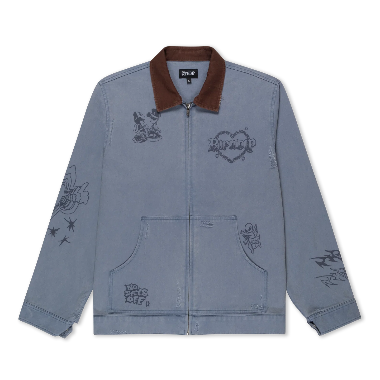 Image of Westside Zip Up Work Jacket (Slate)