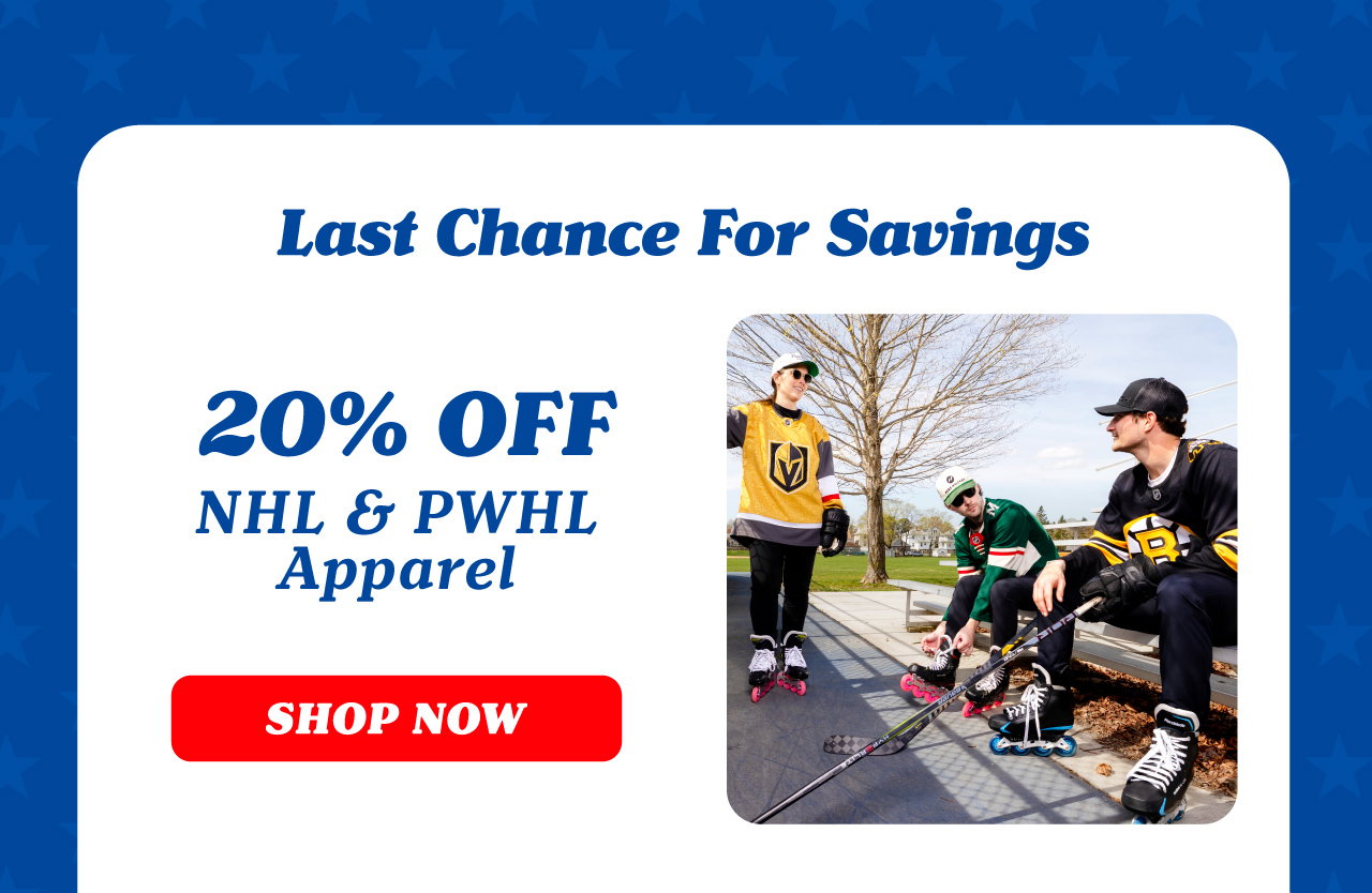 B4 - Last Chance to Save on NHL & PWHL apparel