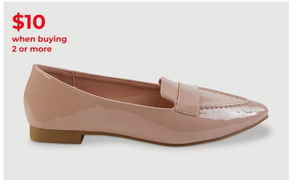 Shop Faux Leather Pointed Toe Loafers