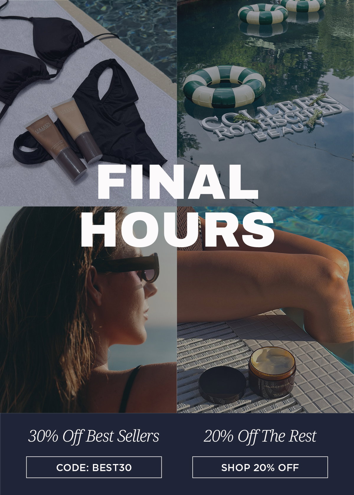 The Colleen Rothschild Beauty Fourth of July Sale ends tonight. Shop the final hours to save 30% on select best sellers with code BEST30, plus 20% off everything else before the sale ends.