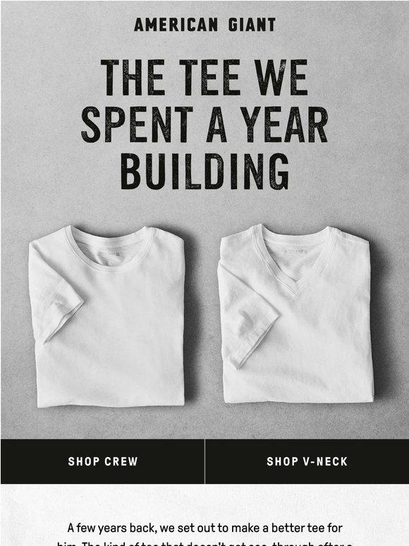 The Premium Slub Tee, a year in the making