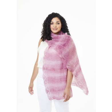 Edie Wrap in Rowan Kidsilk Haze Colour