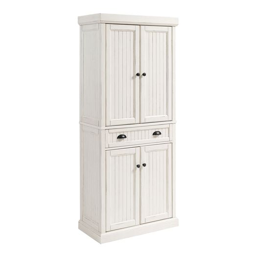 Delmar Distressed Wood Kitchen Pantry Cabinet