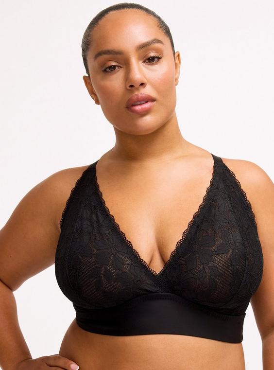 Ava Lace Unlined High Apex Bralette