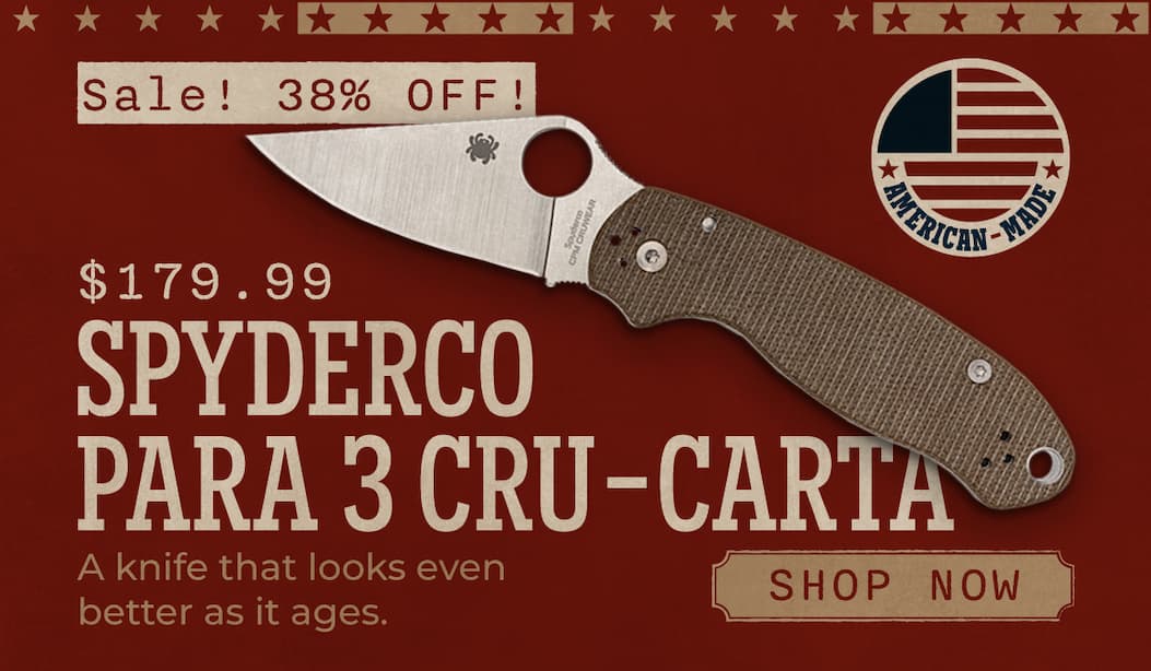 Spyderco Para 3 Cru-Carta