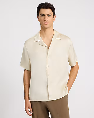 Solid Short Sleeve Resort Shirt