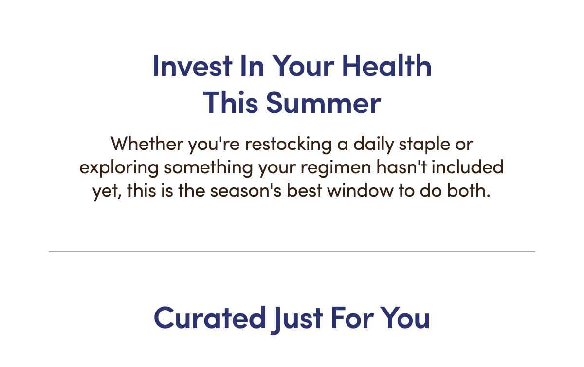 Curated Just For You