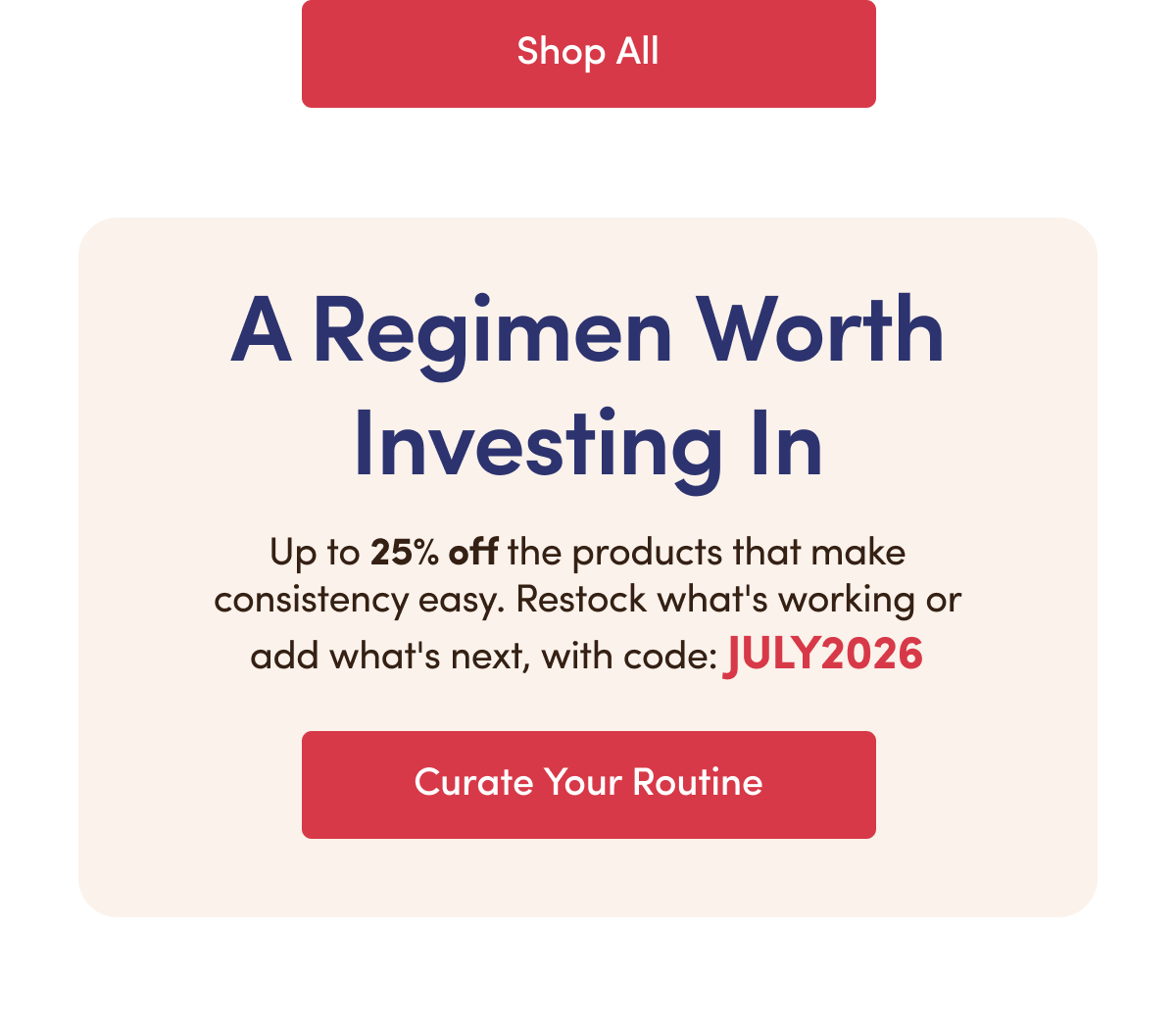 A Regimen Worth Investing In